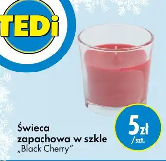 Tedi Świeca zapachowa w szkle "Black Cherry" szt. oferta