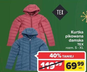 Carrefour Kurtka damska pikowana s-xl tex oferta