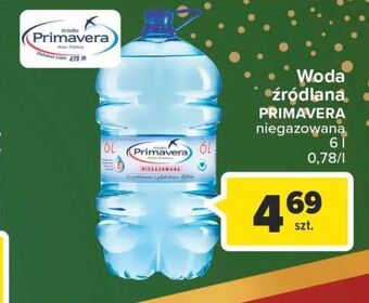 Carrefour Woda niegazowana primavera oferta