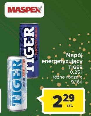 Carrefour Napój zero tiger energy drink oferta