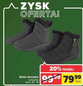 Carrefour Botki damskie 36-41 oferta