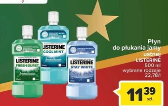 Carrefour Płyn do płukania ust listerine stay white oferta