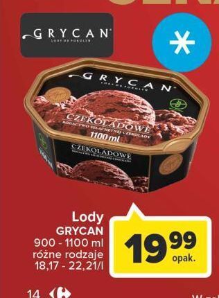 Carrefour Lody czekoladowe grycan oferta