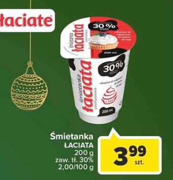 Carrefour Śmietana 30% łaciata oferta