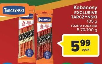Carrefour Kabanosy drobiowe tarczyński exclusive oferta