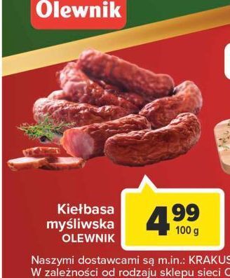 Carrefour Kiełbasa myśliwska olewnik oferta
