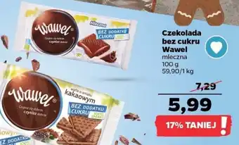 Netto Wawel Czekolada bez cukru mleczna 100g oferta