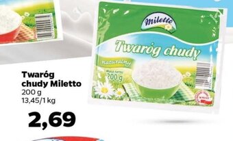 Netto Miletto Twaróg chudy 200g oferta