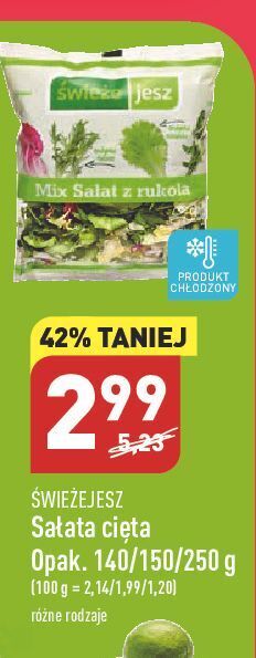 ALDI Mix sałat z rukolą świeże jesz oferta