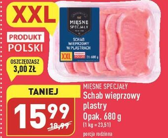 ALDI Schab wieprzowy bez kości - plastry mięsne specjały zawsze świeże (aldi) oferta