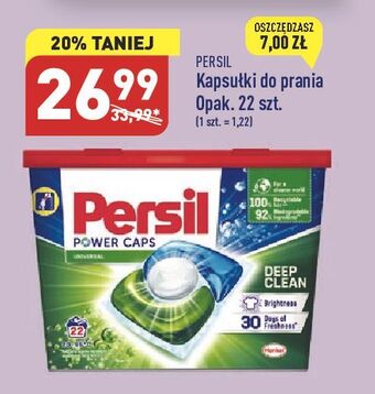 ALDI Kapsułki do prania deep clean universal persil power caps oferta