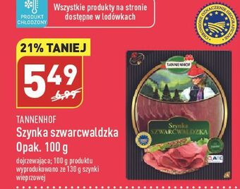 ALDI Szynka szwarcwaldzka tannenhof oferta