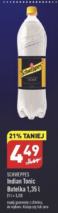 ALDI Napój indian tonic schweppes oferta