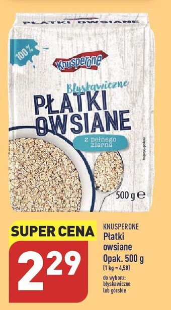 ALDI Płatki owsiane górskie knusperone oferta