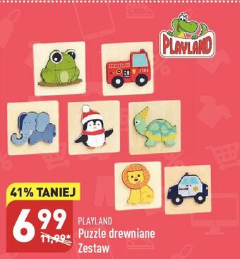 ALDI Puzzle drewniane playland oferta