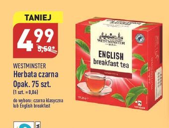 ALDI Herbata czarna westminster oferta