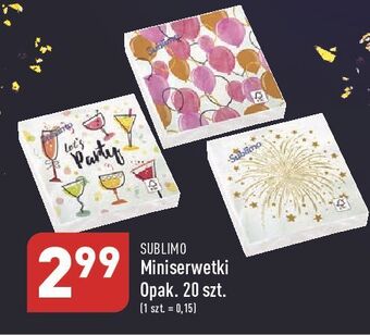 ALDI Serwetki sublimo oferta