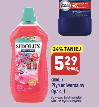 ALDI Płyn do mycia kwiat japońskiej wiśni sidolux uniwersalny oferta