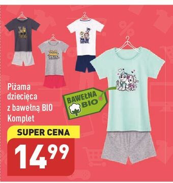 ALDI Piżama dziecięca z bawełną bio 98/104-122/128 oferta