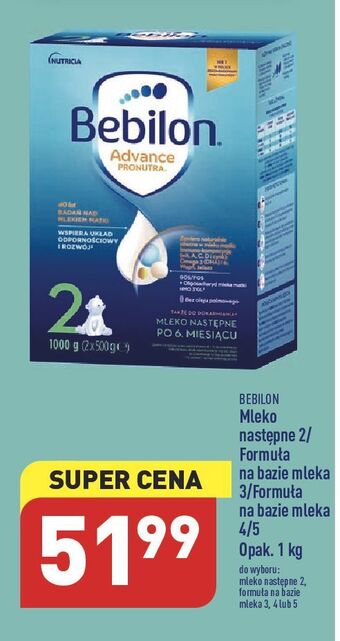 ALDI Mleko 5 bebilon advance pronutra oferta
