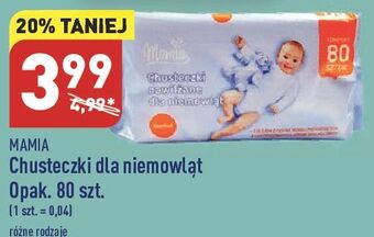 ALDI Chusteczki dla niemowląt comfort mamia oferta