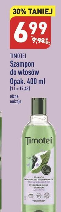 ALDI Szampon wzmacniający i nadający połysk timotei oferta
