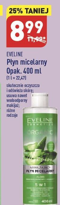 ALDI Płyn micelarny nawilżający z aloesem eveline organic oferta