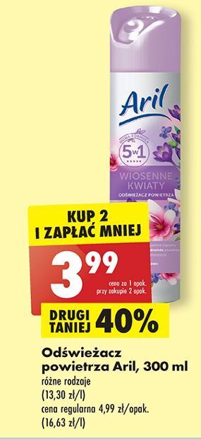 Biedronka Odświeżacz powietrza wiosenne kwiaty aril oferta