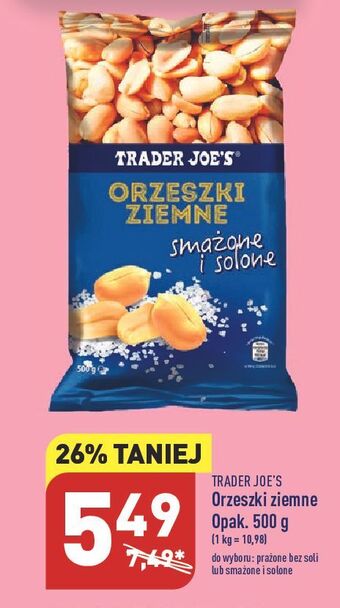 ALDI Orzeszki ziemne solone trader joe's oferta