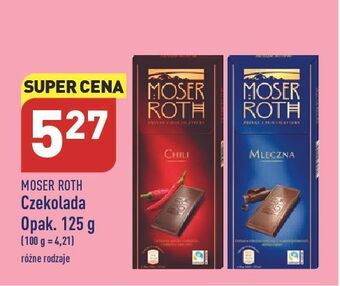 ALDI Czekolada gorzka chili moser roth oferta