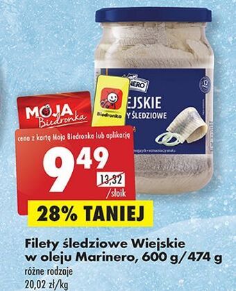 Biedronka Filety śledziowe wiejskie w oleju marinero oferta