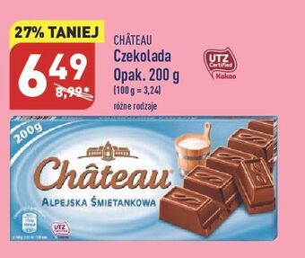 ALDI Czekolada alpejska śmietankowa chateau oferta