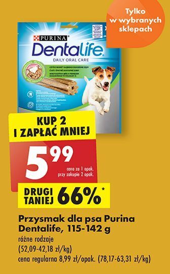 Biedronka Przysmak dla psa small purina dentalife oferta