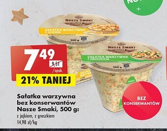 Biedronka Sałatka warzywna z jajkiem nasze smaki oferta