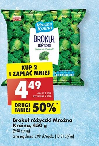 Biedronka Brokuł różyczki mroźna kraina oferta
