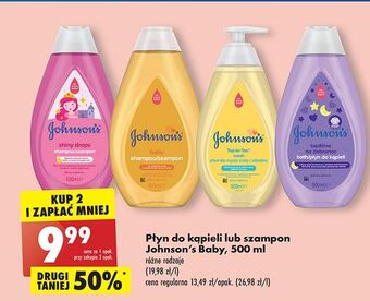 Biedronka Szampon do włosów dla dzieci johnson's baby shiny drops oferta