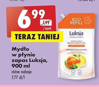 Biedronka Mydło w płynie peach & white tea luksja creamy soft oferta
