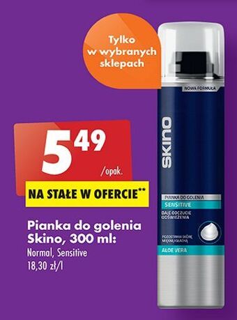 Biedronka Pianka do golenia normal skino oferta