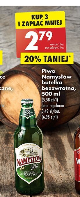 Biedronka Piwo namysłów pils oferta