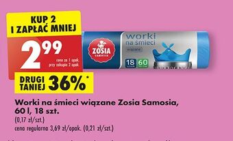 Biedronka Worki na śmieci 60 l zosia samosia oferta