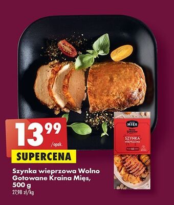 Biedronka Szynka wieprzowa wolno gotowana kraina mięs oferta