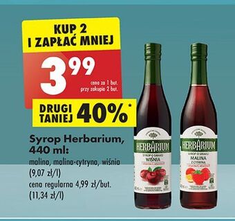 Biedronka Syrop malina z cytryną herbarium oferta