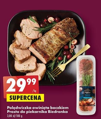 Biedronka Polędwiczka owinięta boczkiem biedronka prosto do piekarnika oferta