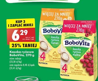 Biedronka Kaszka ryżowa bananowa bobovita oferta