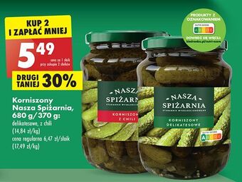 Biedronka Korniszony z chili nasza spiżarnia oferta