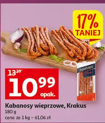 Auchan Krakus Kabanosy wieprzowe 180g oferta