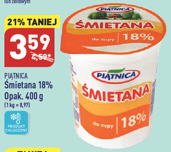 ALDI Piątnica Śmietana 18% opak. 400g oferta
