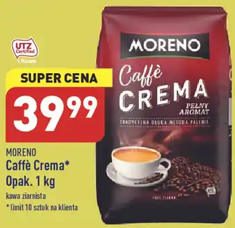 ALDI Moreno Caffe Crema opak. 1kg kawa ziarnista oferta