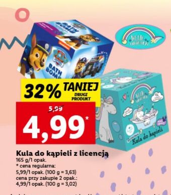 Lidl Kula do kąpieli little unicorn oferta
