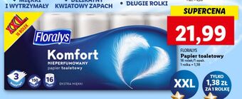Lidl Papier toaletowy komfort floralys oferta